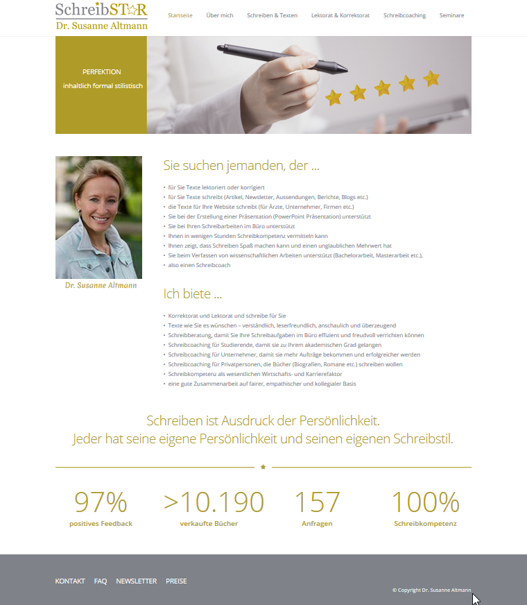 Schreibstar-Startseite-Referenz